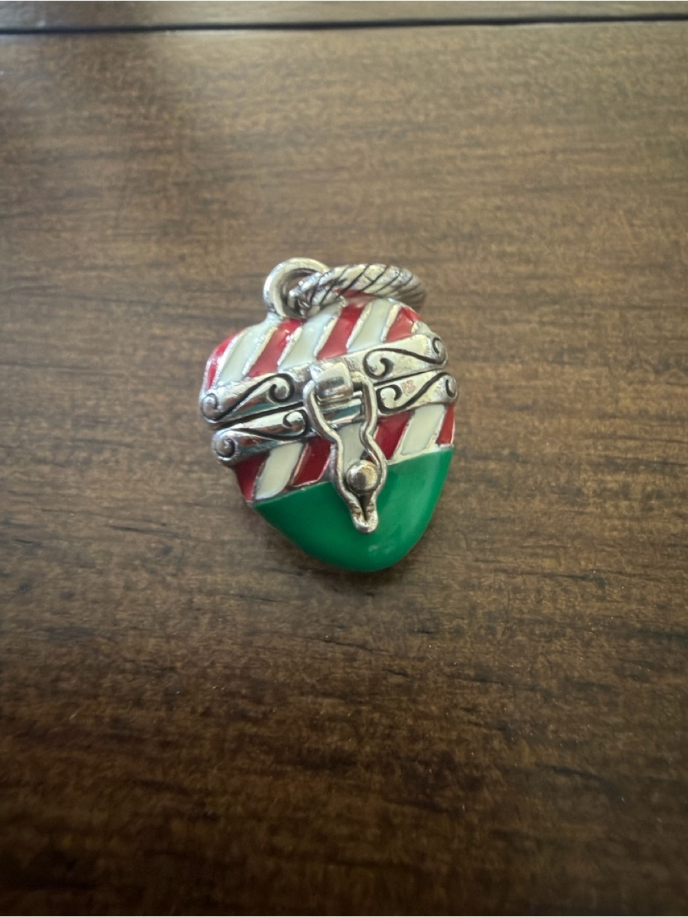 Brighton Jewelry CHRISTMAS HEART Charm Pendant STAR Inside RETIRED